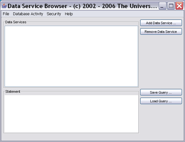 Databrowser main window